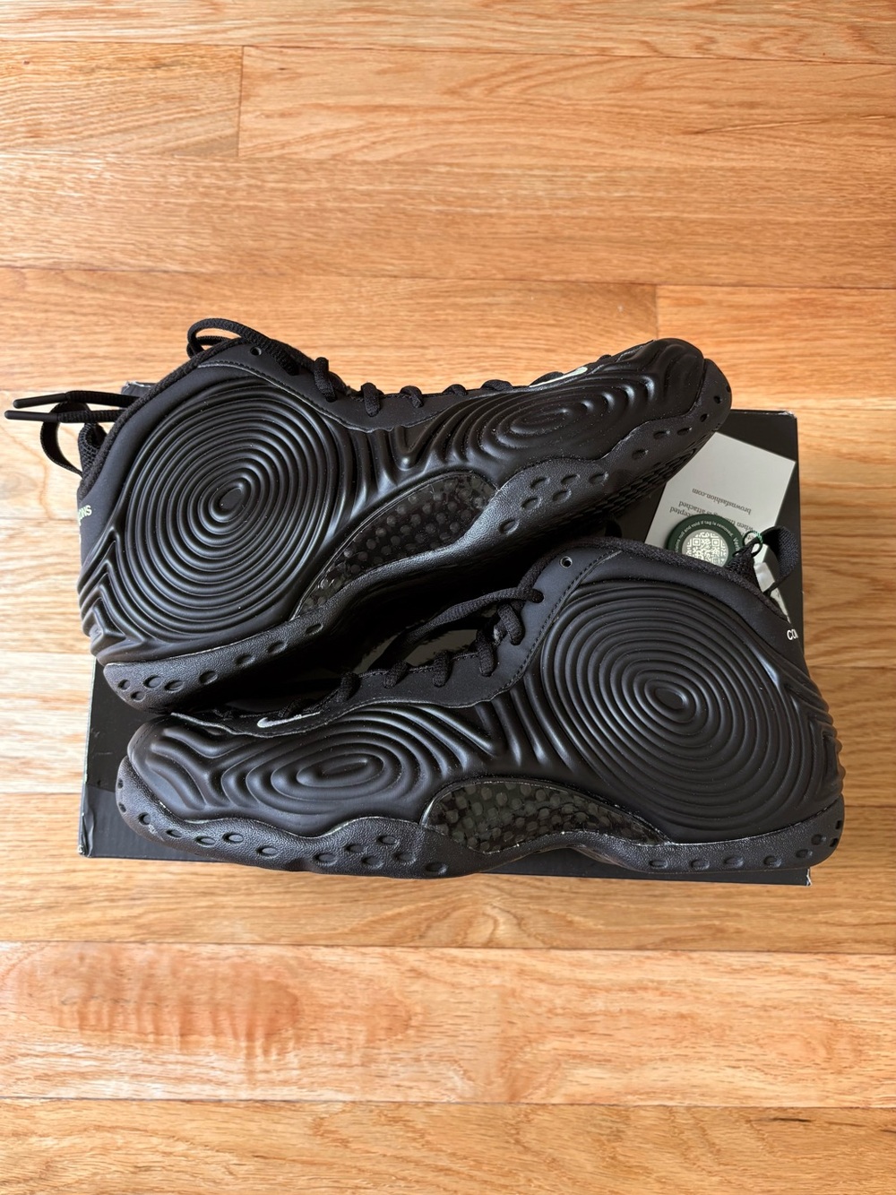 Size 10 - Comme des Garçons Homme Plus x Nike Air Foamposite One Black CDG